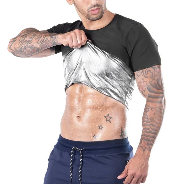 Men's Sauna Compression Waist Trainer Shirt