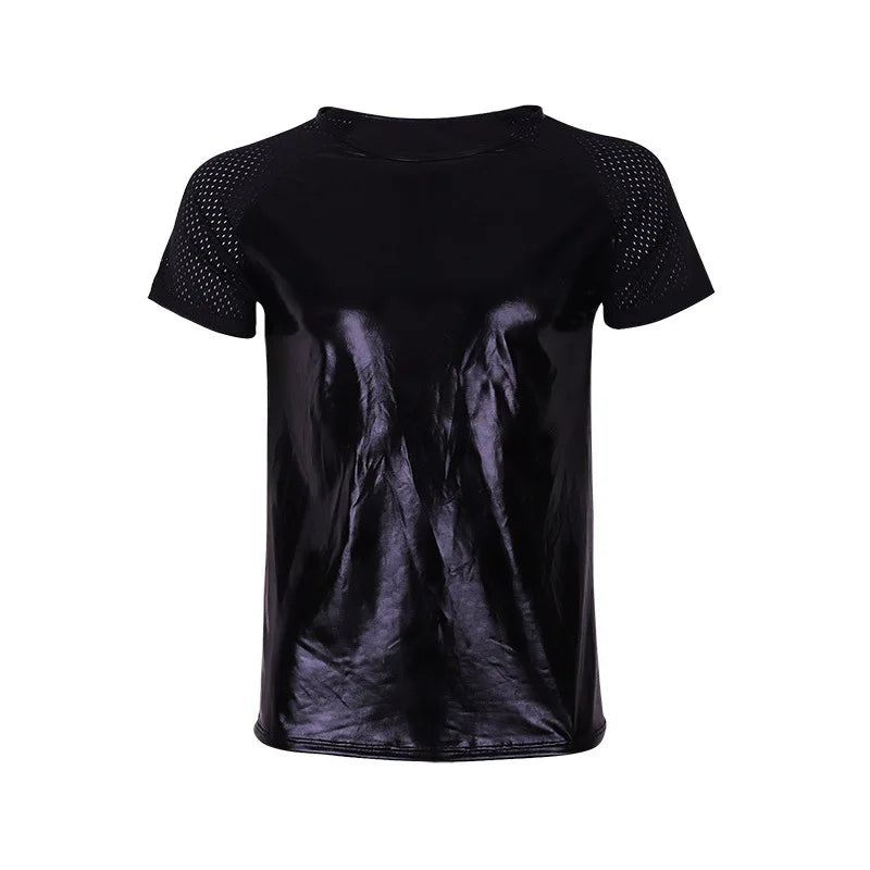 Men's Leather Imitation Singlet
