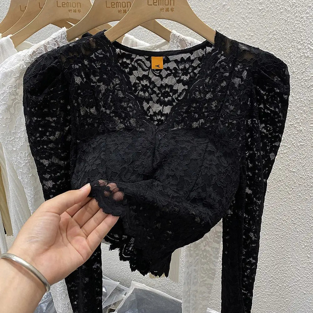 Lace Hollow Blouse
