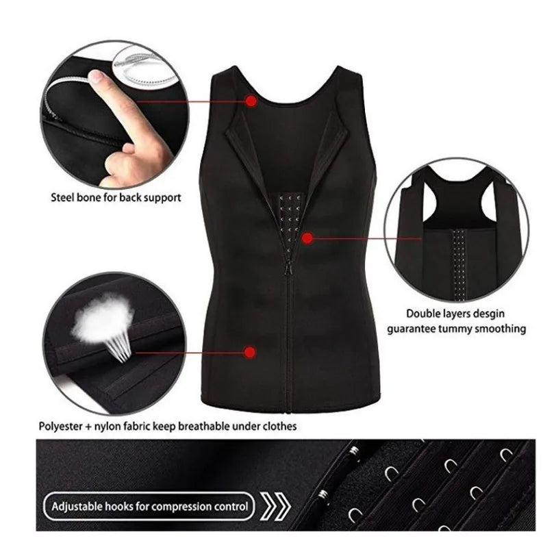 Men's Sauna Slimming Vest