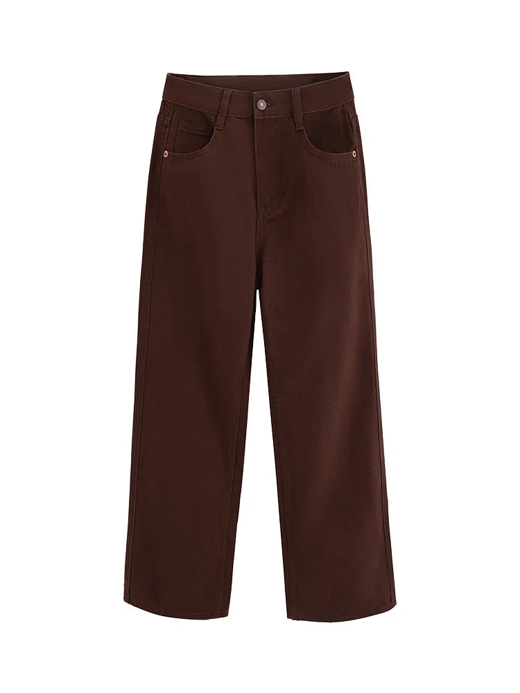 Women's Vintage Wide Leg Straight Jeans