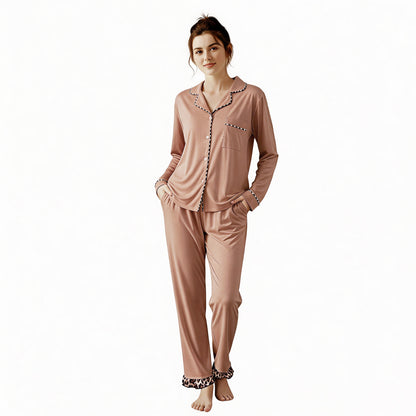 RONGTAI Cotton Womens Pajama Sets Comfy Fall Winter Pajama Set Long Sleeve Sleepwear 2 Pcs Pjs Nightwear