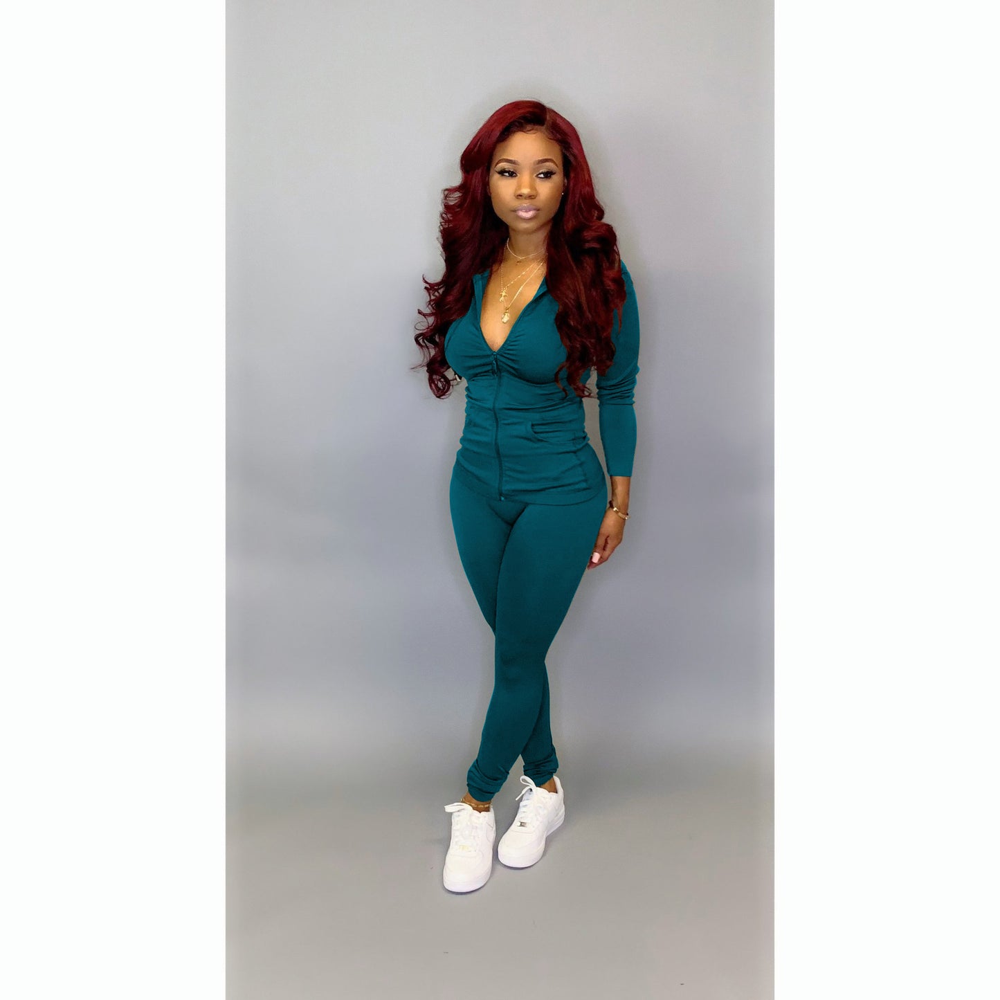 Women's Fashionable Casual Sports Two-Piece Set