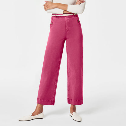 Women's Straight-leg Wide-leg Cropped Jeans