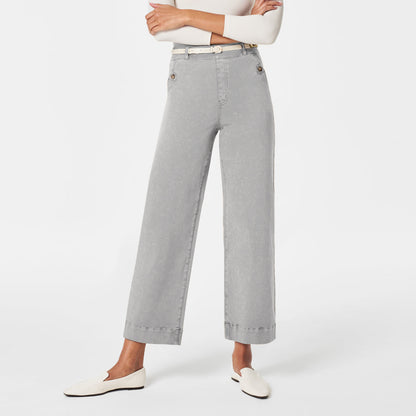 Women's Straight-leg Wide-leg Cropped Jeans