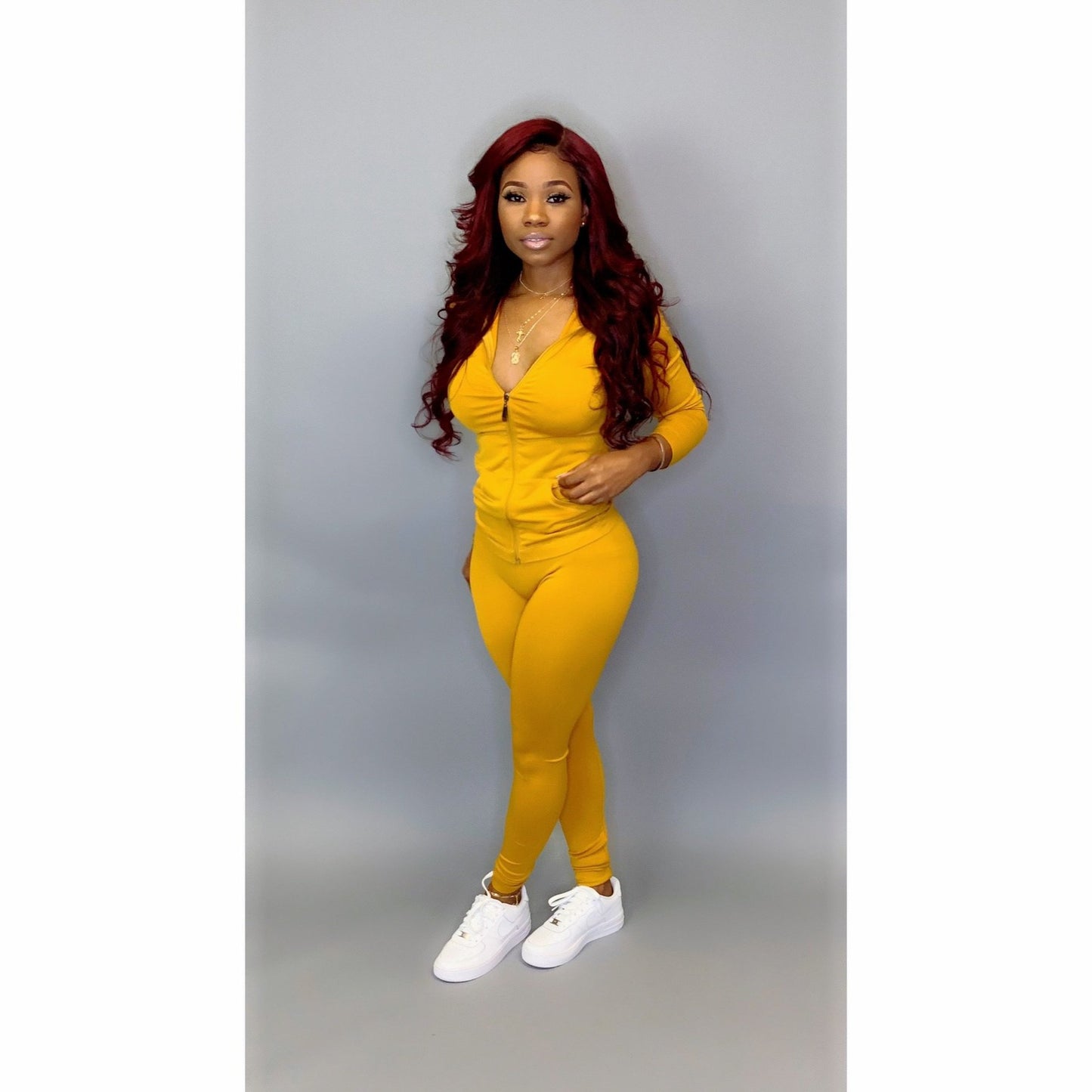 Women's Fashionable Casual Sports Two-Piece Set