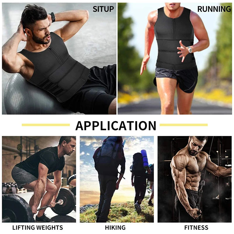 Men's Sauna Sweat Vest Body Shaper