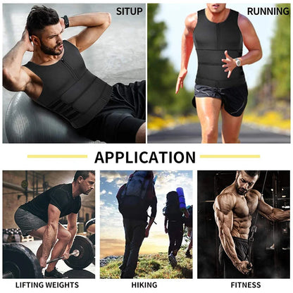 Men's Sauna Sweat Vest Body Shaper