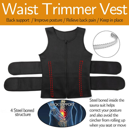 Men's Sauna Sweat Vest Body Shaper