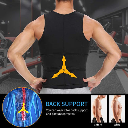 Men's Sauna Sweat Vest Body Shaper