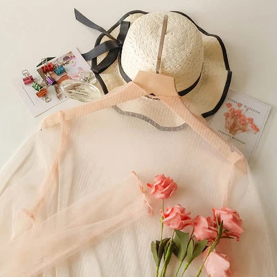 Sheer Lace Mesh Shirt