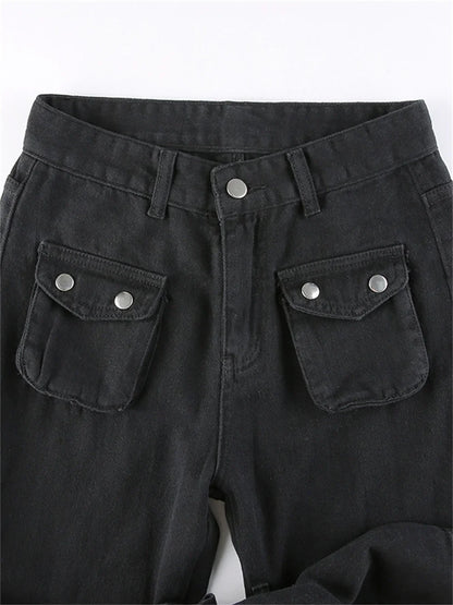 Women's Gothic Y2K Cargo Jeans