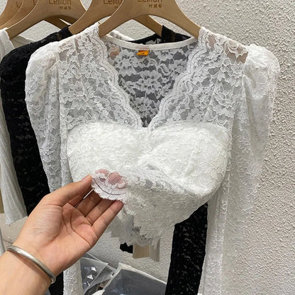 Lace Hollow Blouse