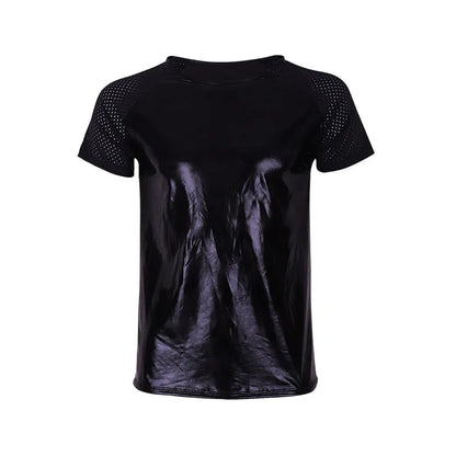 Men's Leather Imitation Singlet