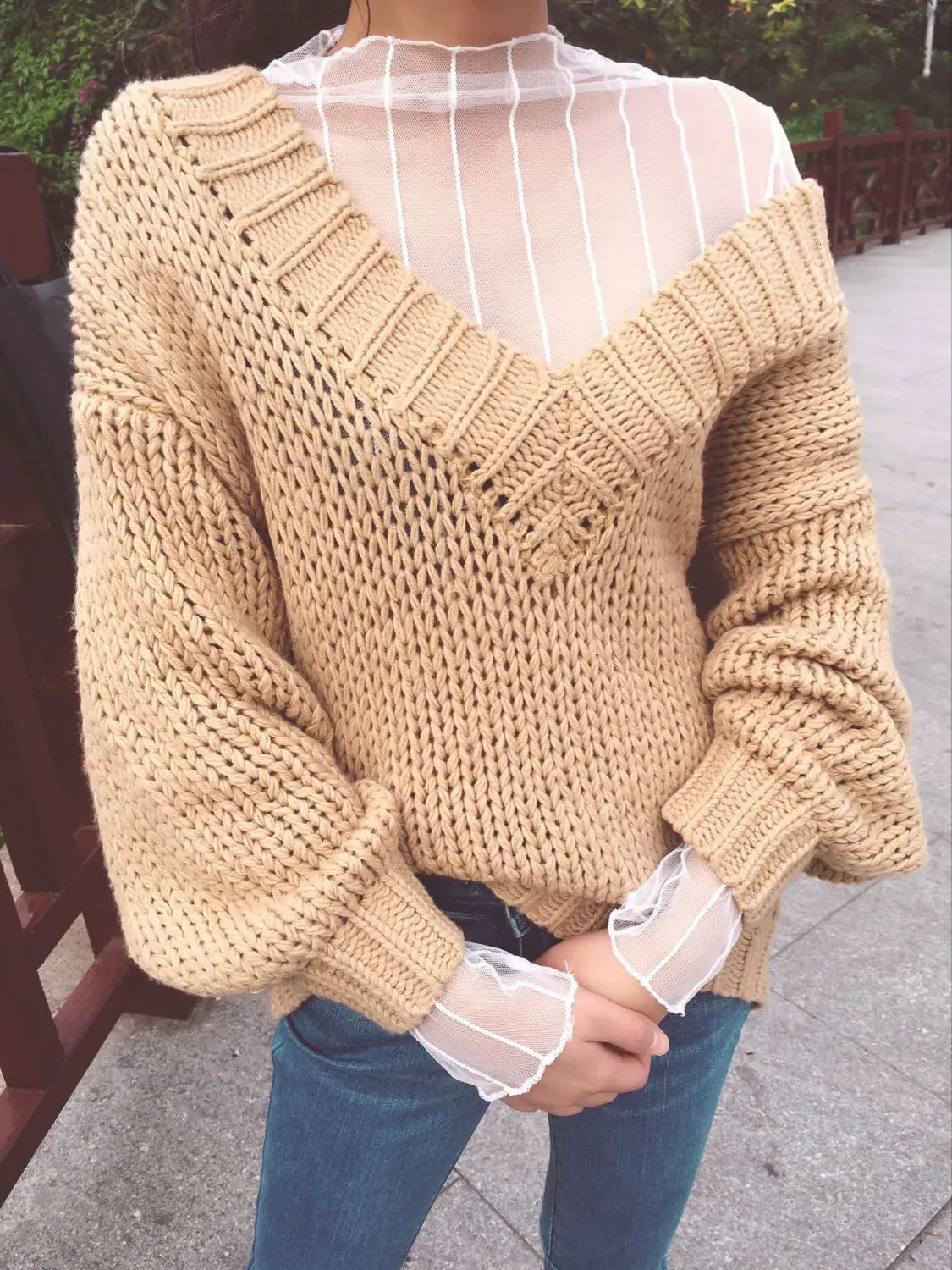 Sheer Lace Mesh Shirt