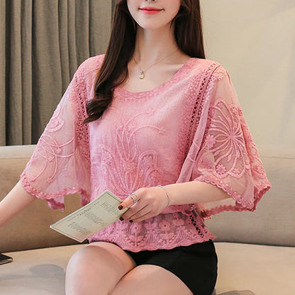 Chiffon Lace Blouse