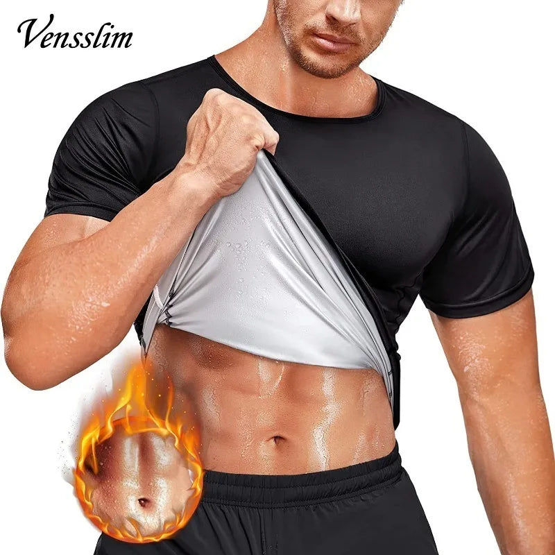 Men's Sauna Compression Waist Trainer Shirt