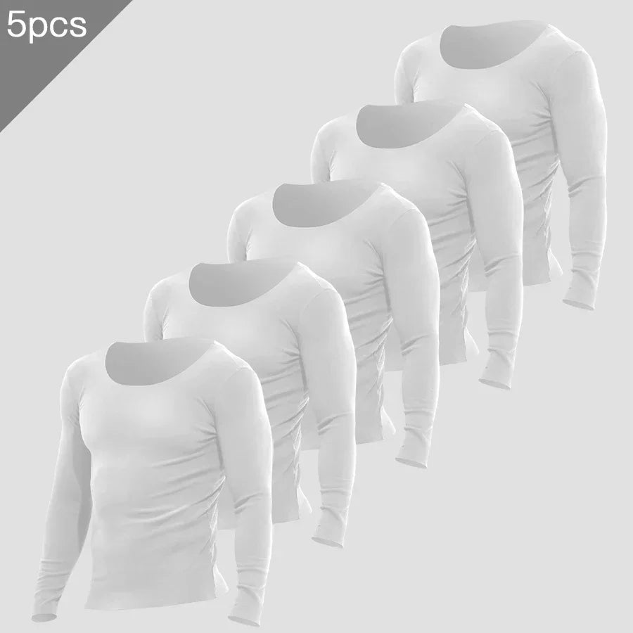 Men's Fleece Thermal Undershirt 5-Pack