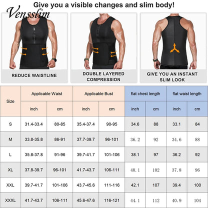 Men's Sauna Compression Vest