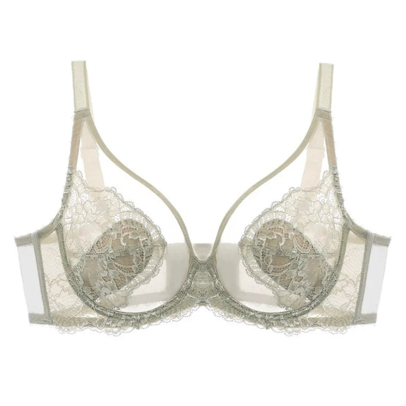 Embroidered Full-Cup Wire-Free Bra