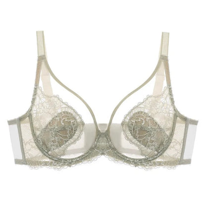 Embroidered Full-Cup Wire-Free Bra