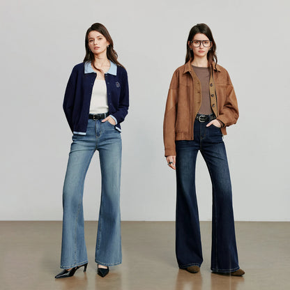 TOYOUTH Lycra Flare Jeans