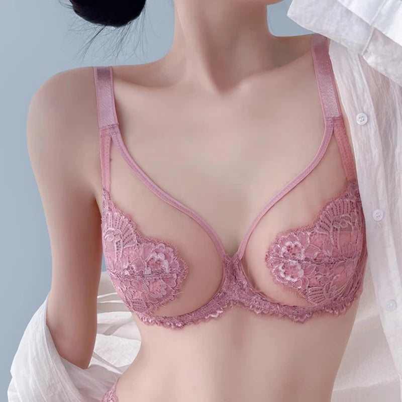 Embroidered Full-Cup Wire-Free Bra
