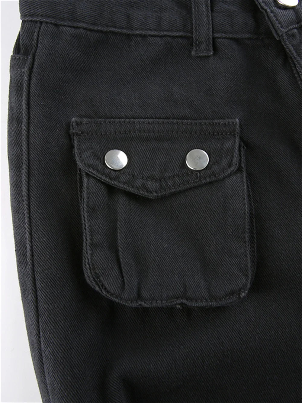 Women's Gothic Y2K Cargo Jeans