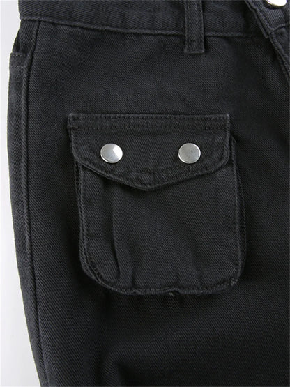 Women's Gothic Y2K Cargo Jeans
