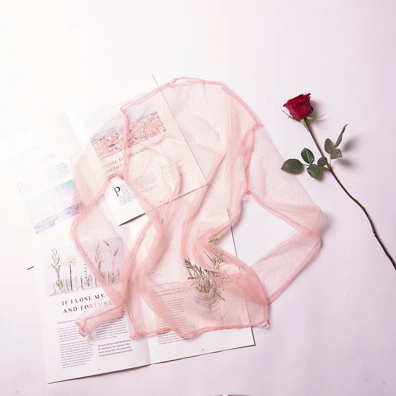 Sheer Lace Mesh Shirt