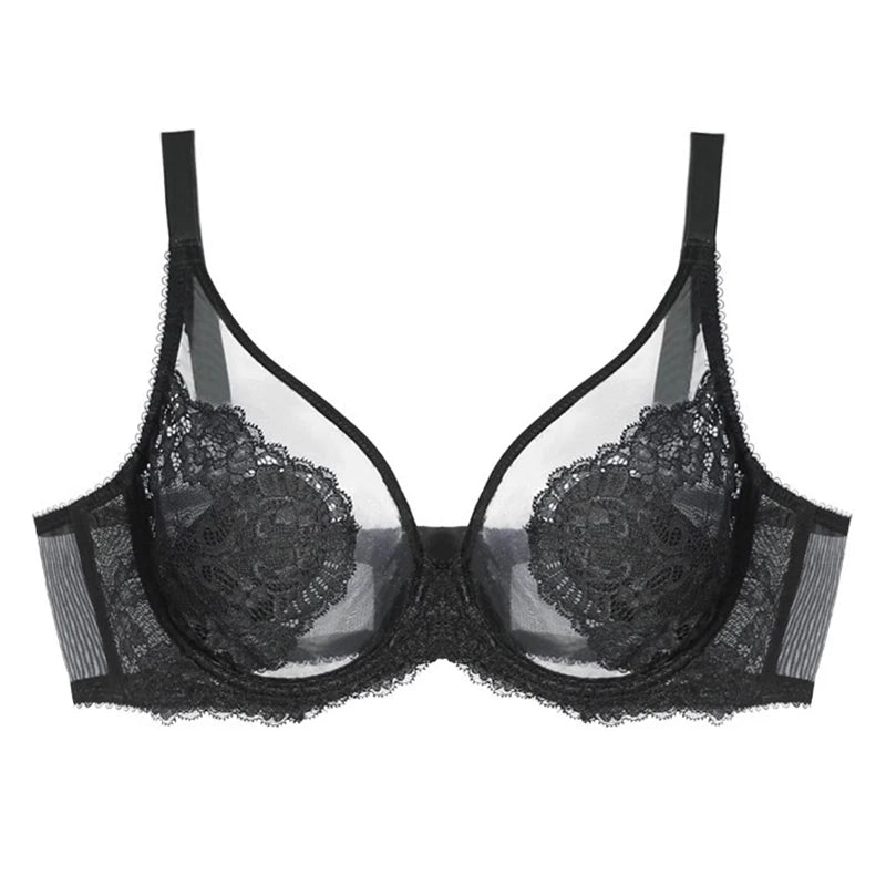 Embroidered Full-Cup Wire-Free Bra