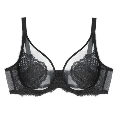 Embroidered Full-Cup Wire-Free Bra