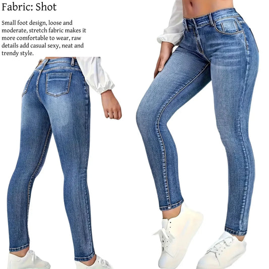 Women's Y2K High Waist Skinny Jeans