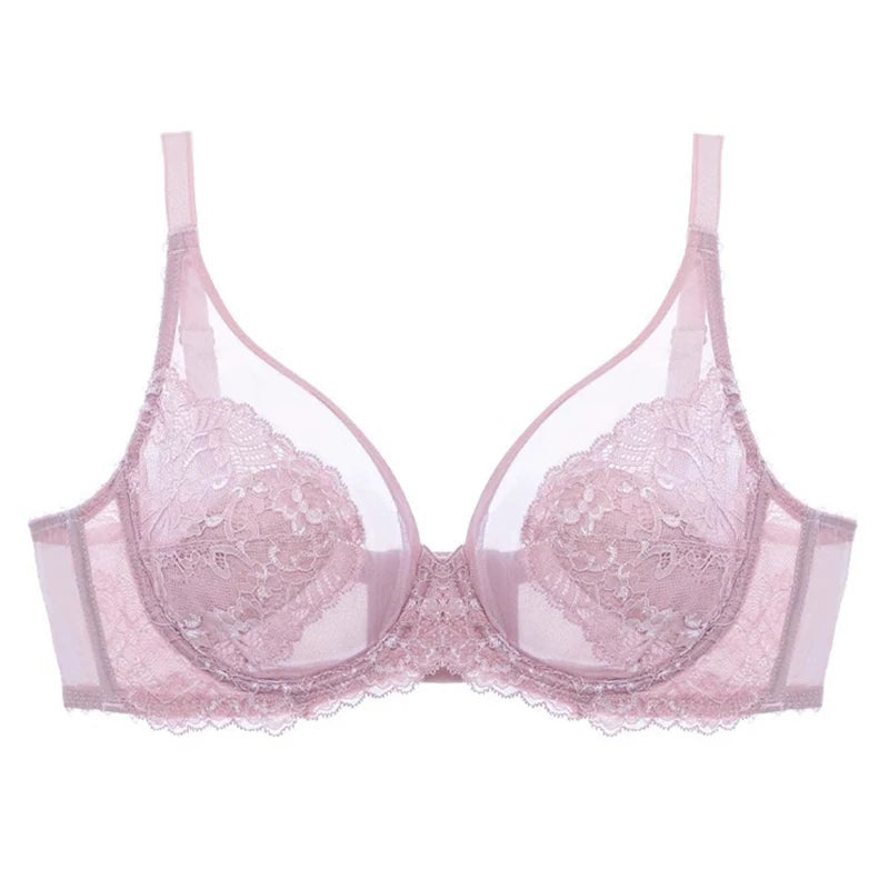 Embroidered Full-Cup Wire-Free Bra