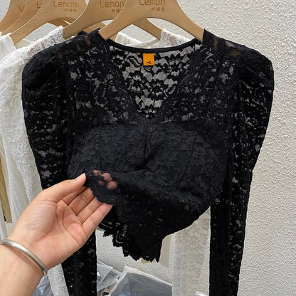 Lace Hollow Blouse