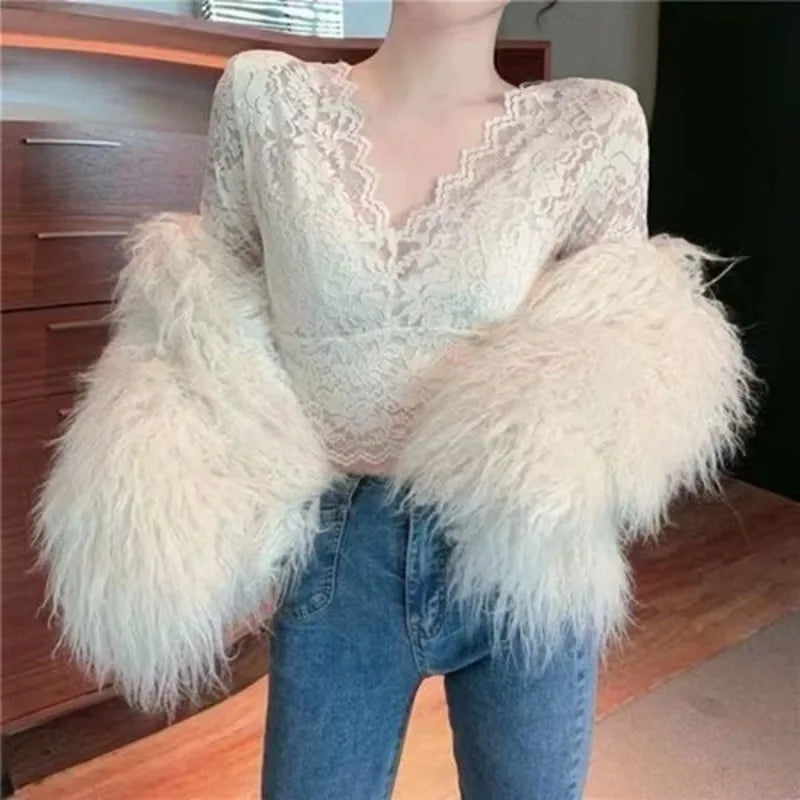 Lace Hollow Blouse