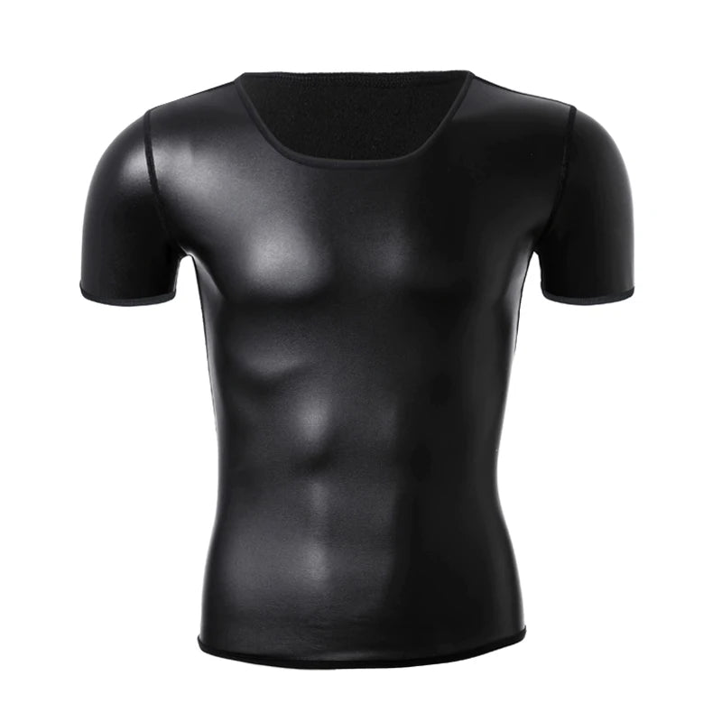 Men's Leather Stand Collar Shirt