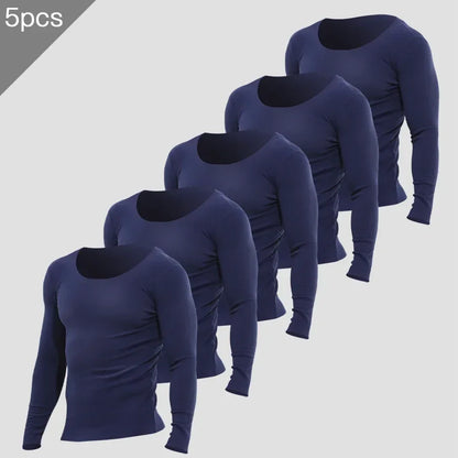 Men's Fleece Thermal Undershirt 5-Pack