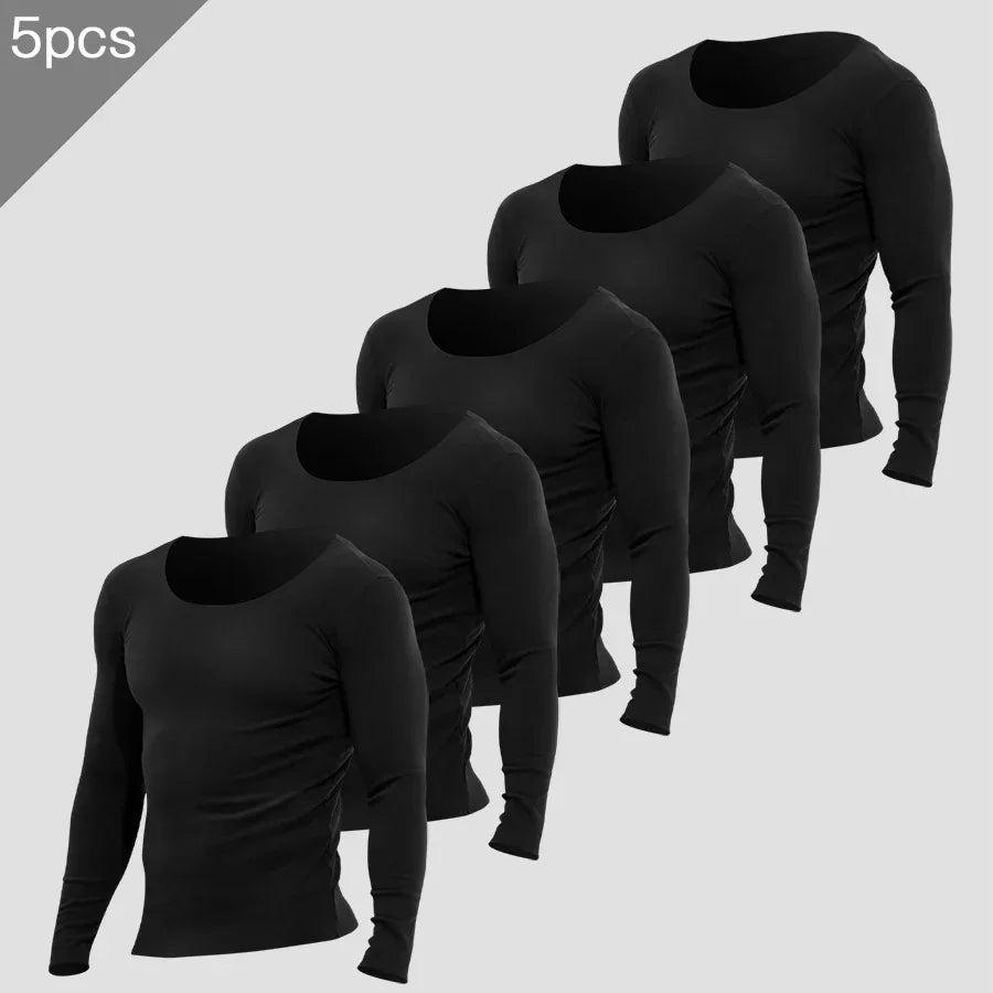 Men's Fleece Thermal Undershirt 5-Pack