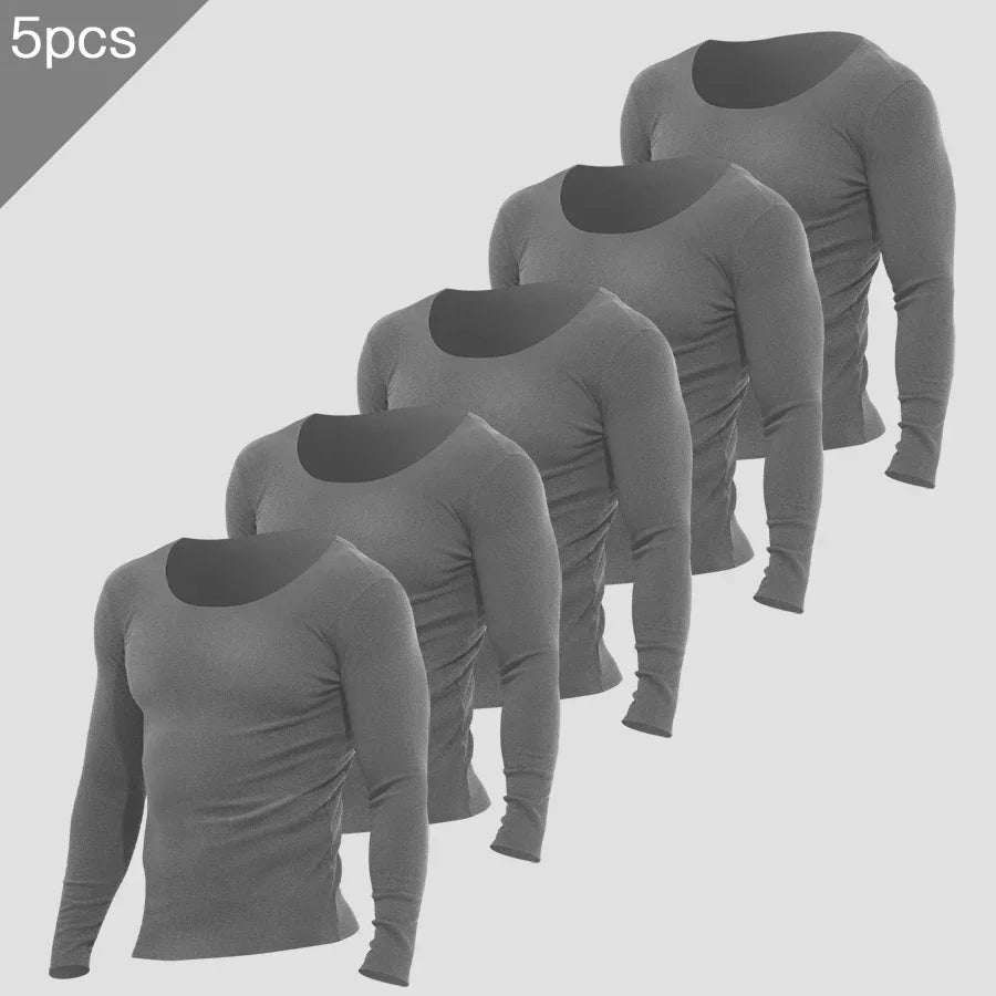 Men's Fleece Thermal Undershirt 5-Pack