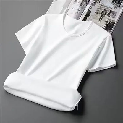 Men's Fleece Short Sleeve Thermal Shirt