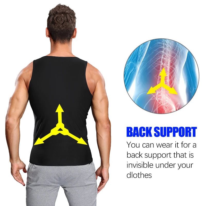 Men's Sauna Sweat Pullover Vest