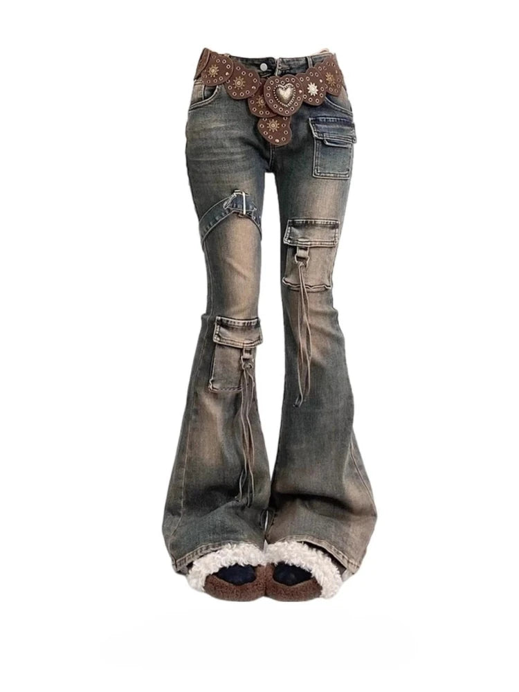 Women's Grunge Slim Jeans Plus Size