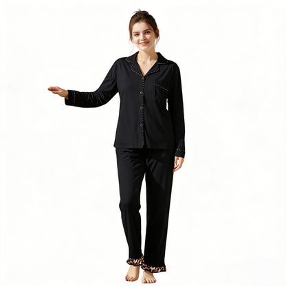 RONGTAI Cotton Womens Pajama Sets Comfy Fall Winter Pajama Set Long Sleeve Sleepwear 2 Pcs Pjs Nightwear